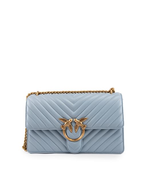 Borsa Classic Love One Chevron light blue PINKO | 100941 A0GKE57Q